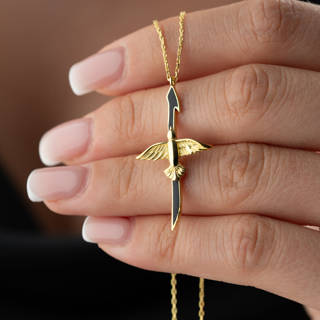 ELIF ANKA SVART KRAGE | 925 SILVER 