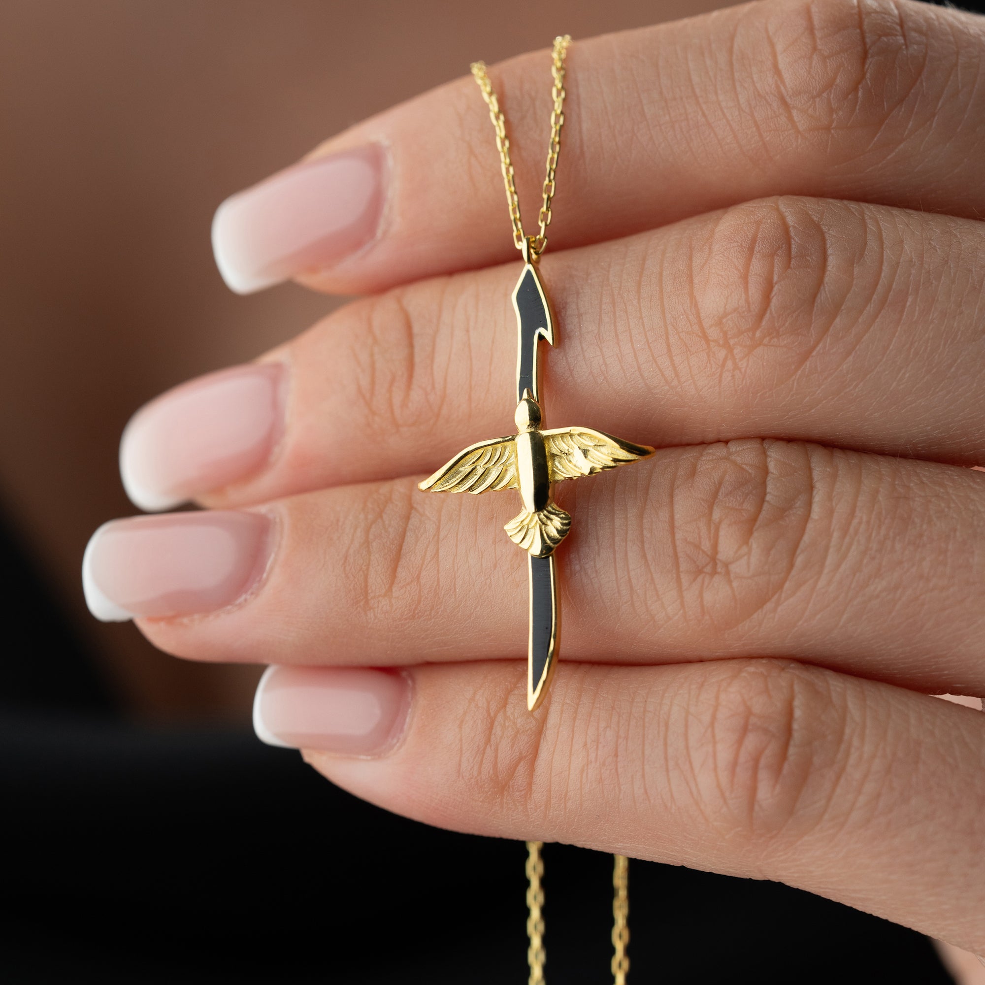 ELIF ANKA SVART KRAGE | 925 SILVER 