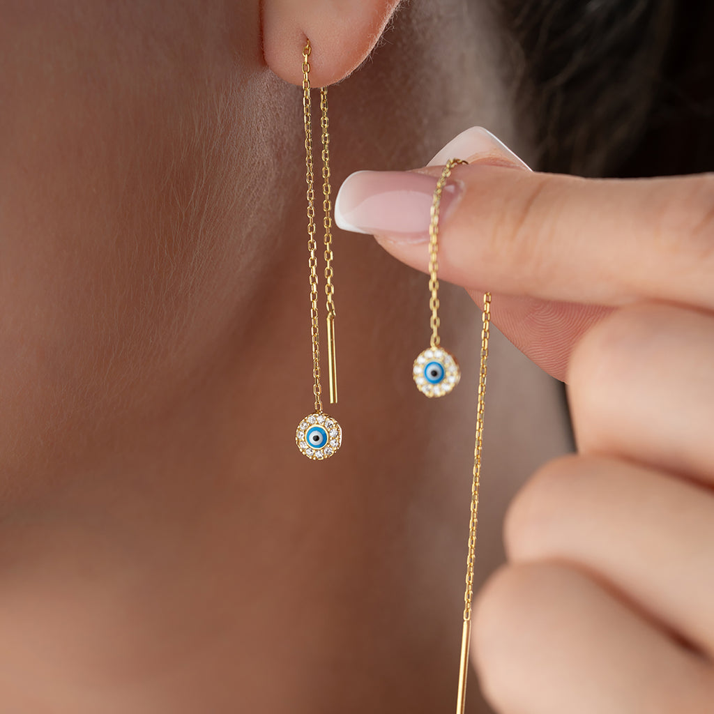 MEE NAZAR ÖRHÄNGEN | 925 SILVER