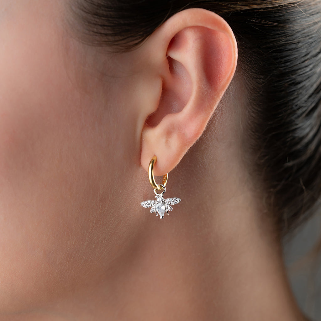 BEE PÄRLÖRHANGEN | 925 SILVER