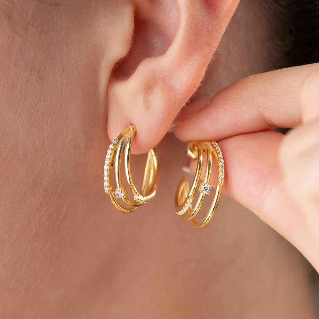 TIBEMI ÖRHÄNGEN | 925 SILVER