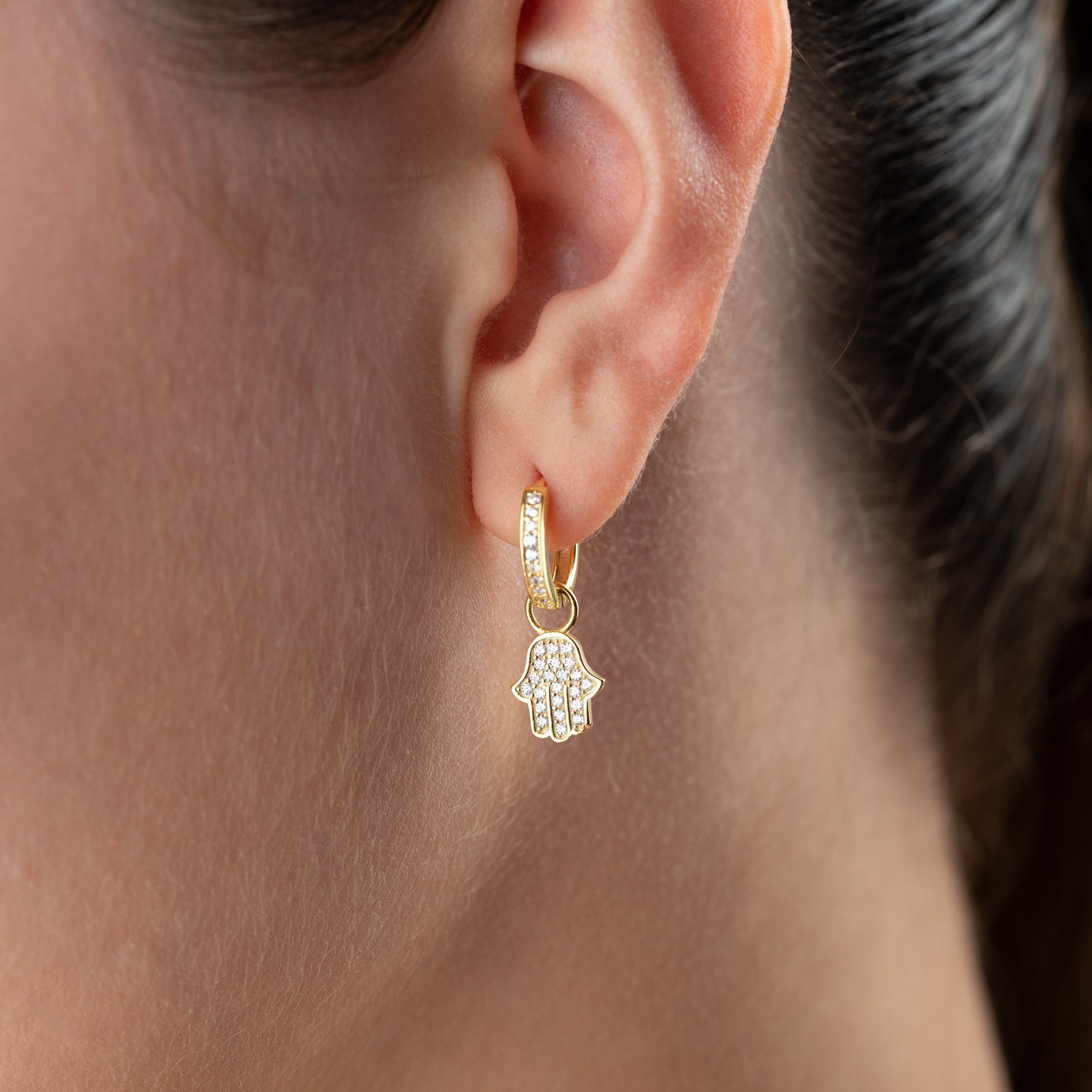 FATIMA'S HAND STENHÄNGNINGAR | 925 SILVER