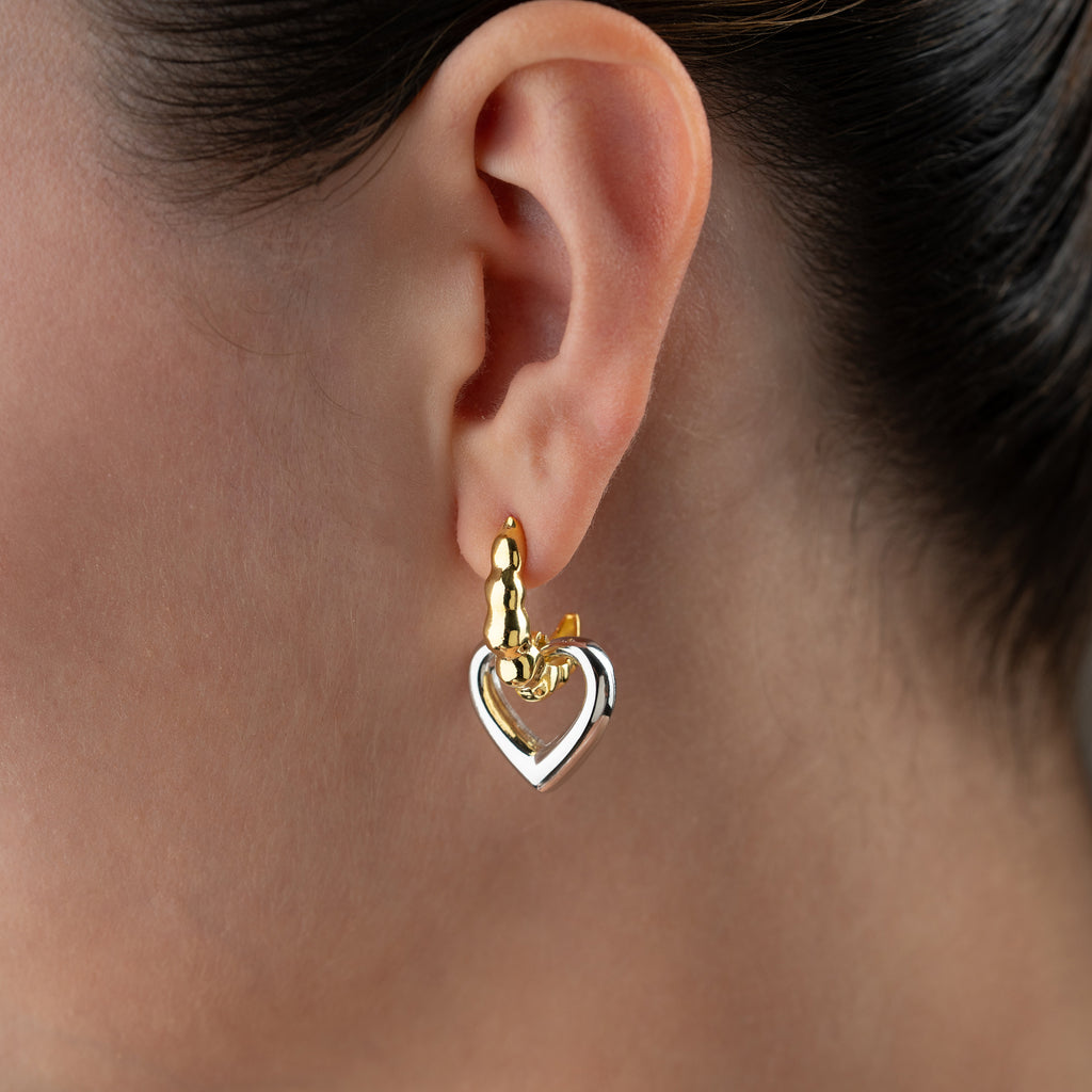 TOTI HJÄRTA ÖRHÄNGEN | 925 SILVER