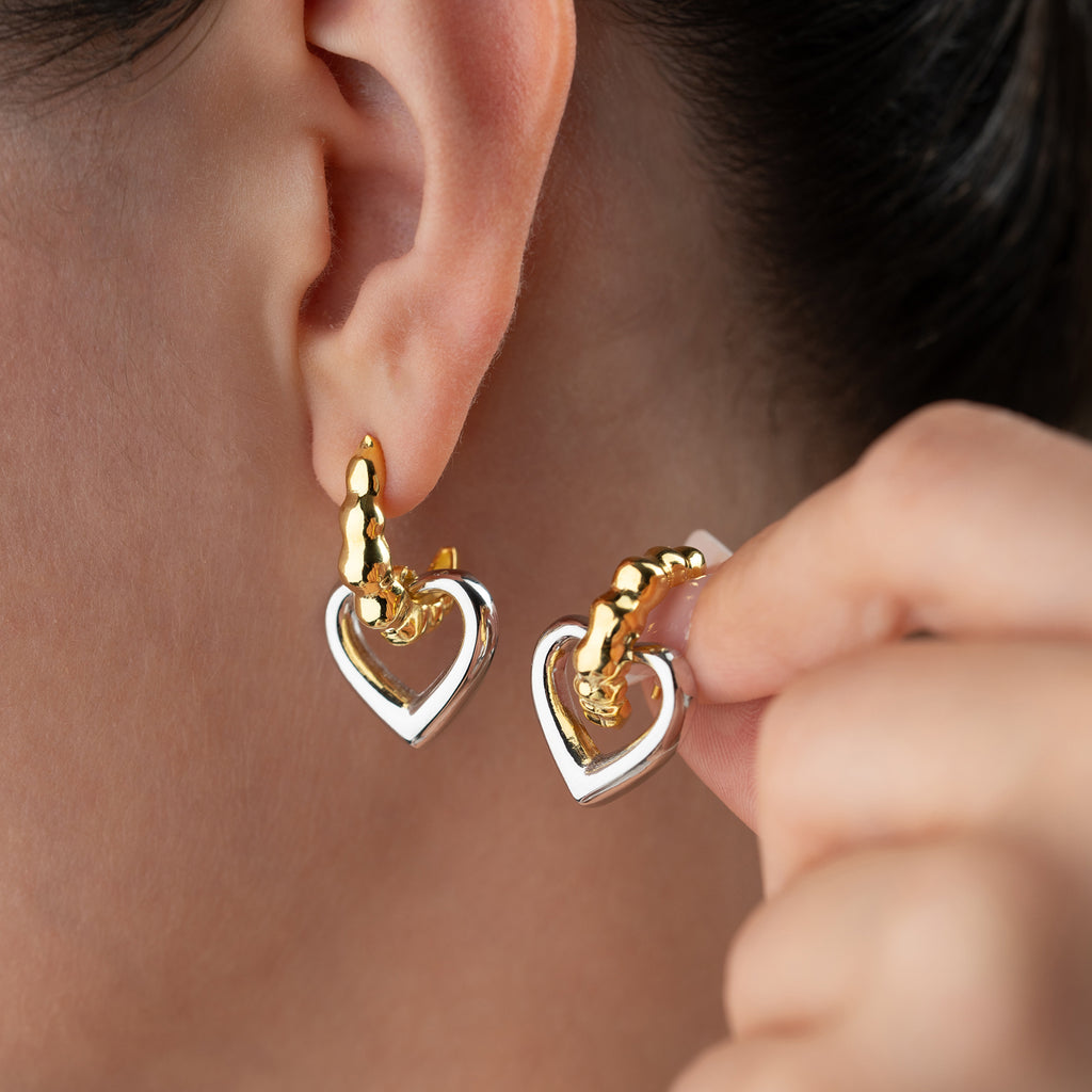 TOTI HJÄRTA ÖRHÄNGEN | 925 SILVER