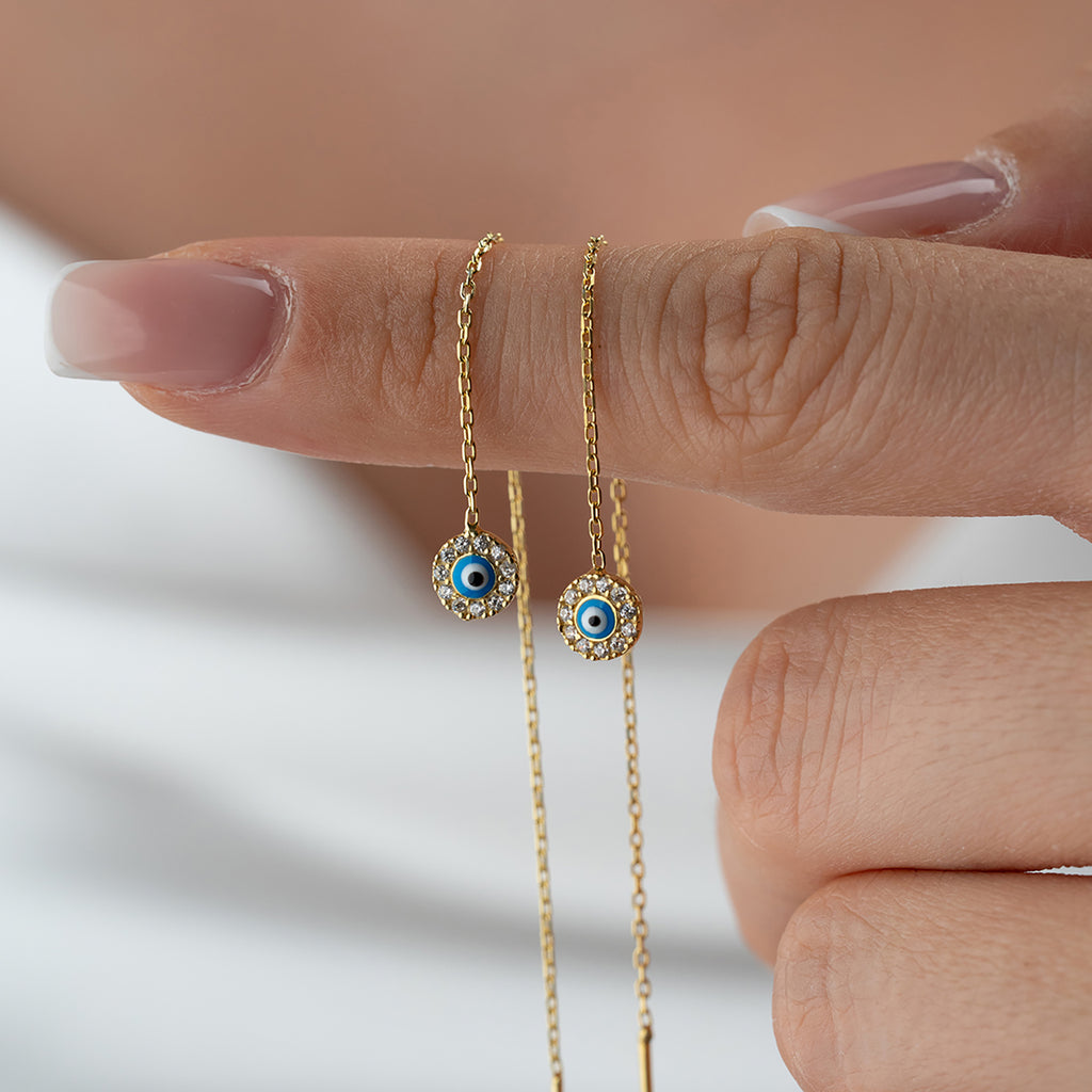 MEE NAZAR ÖRHÄNGEN | 925 SILVER