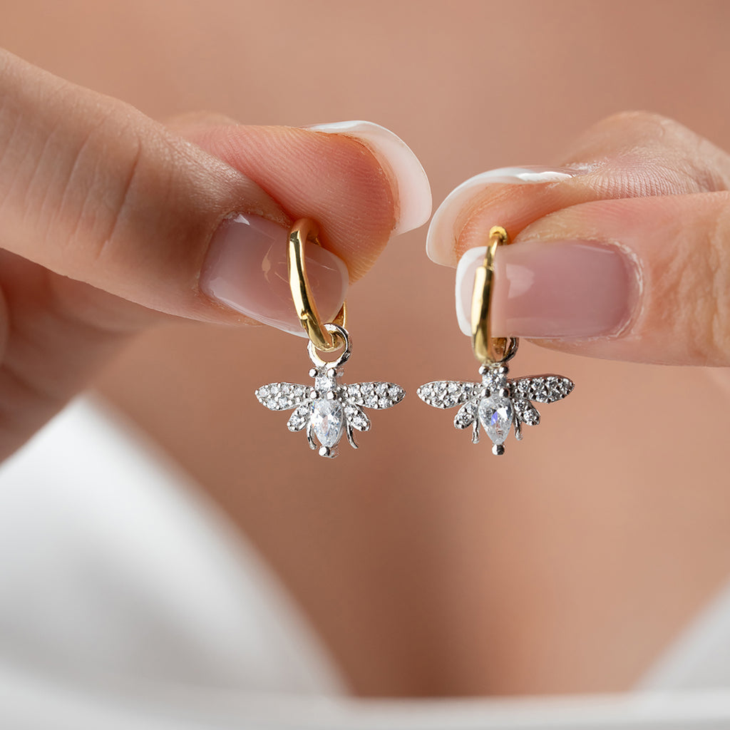 BEE PÄRLÖRHANGEN | 925 SILVER