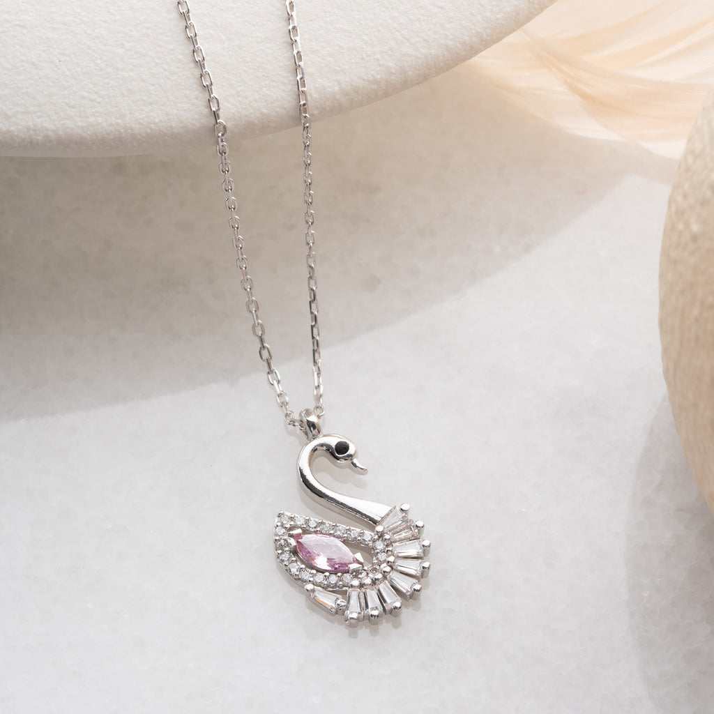 HALSBAND MED SVAN | 925 SILVER