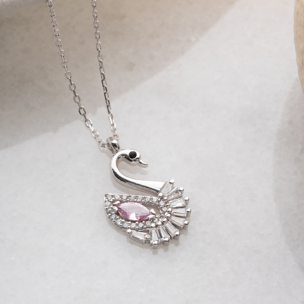 HALSBAND MED SVAN | 925 SILVER