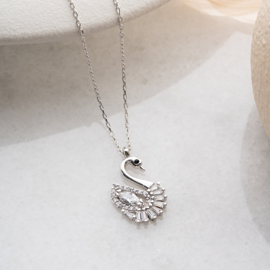 SVANHALSBAND MED ZIRKON | 925 SILVER
