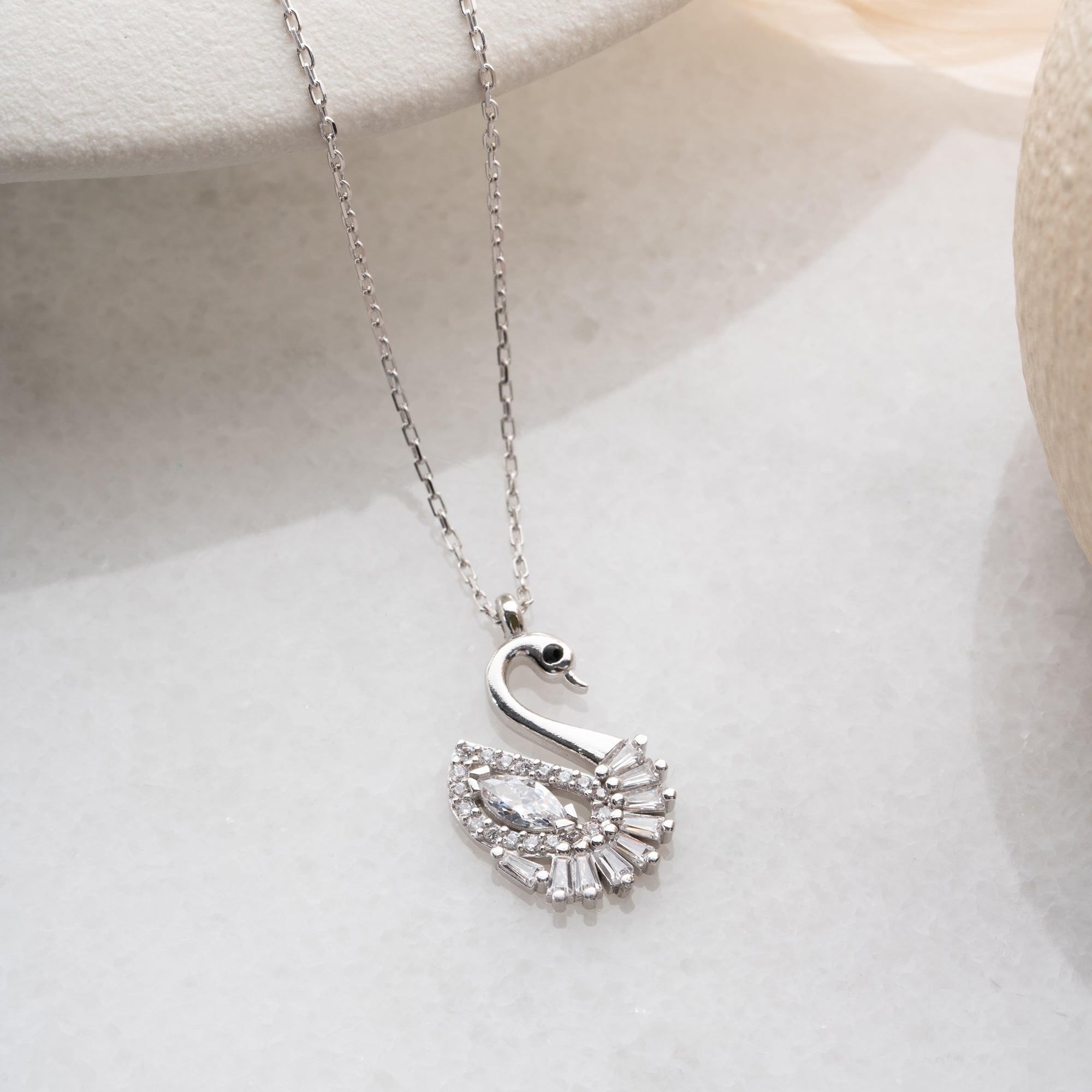 SVANHALSBAND MED ZIRKON | 925 SILVER