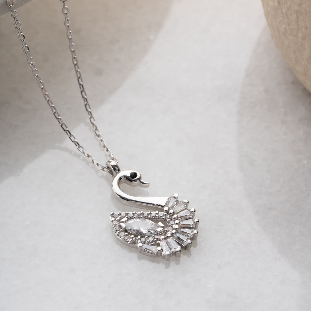 SVANHALSBAND MED ZIRKON | 925 SILVER