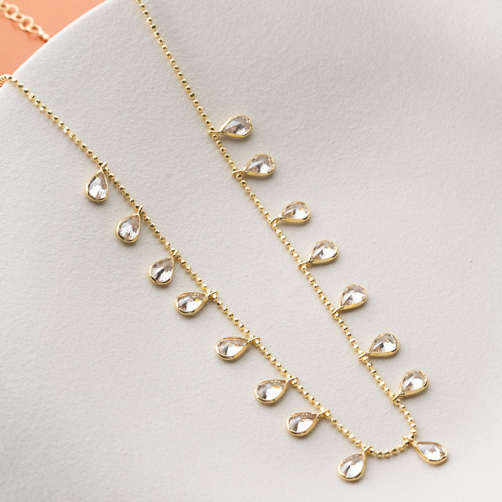 VATTENDROPPEHALSBAND | 925 SILVER