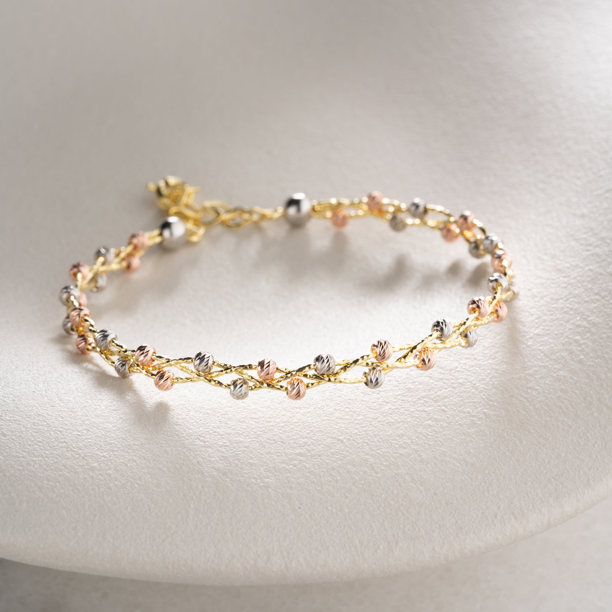 TRICOLOR DORIKA ARMBAND | 925 SILVER