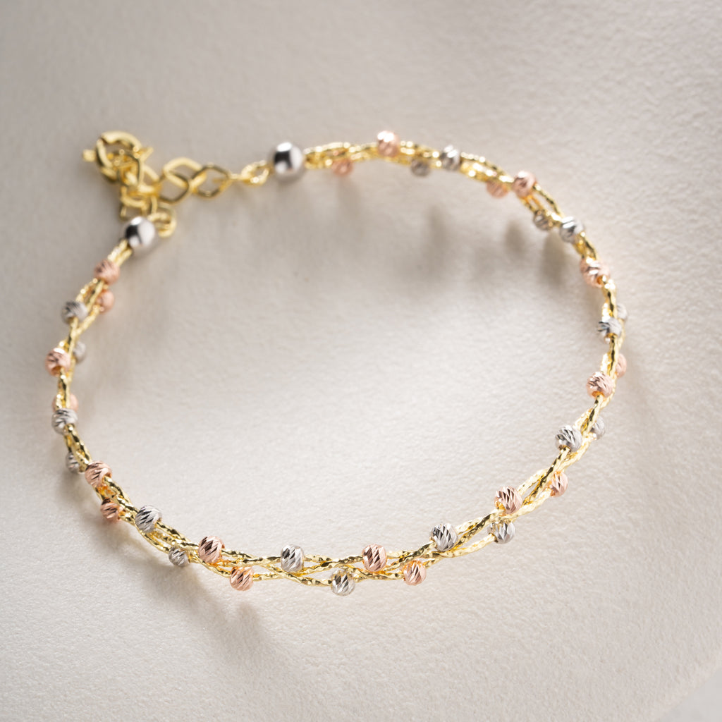 TRICOLOR DORIKA ARMBAND | 925 SILVER