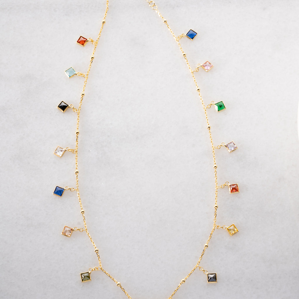 FÄRGPRAKT HALSBAND | 925 SILVER