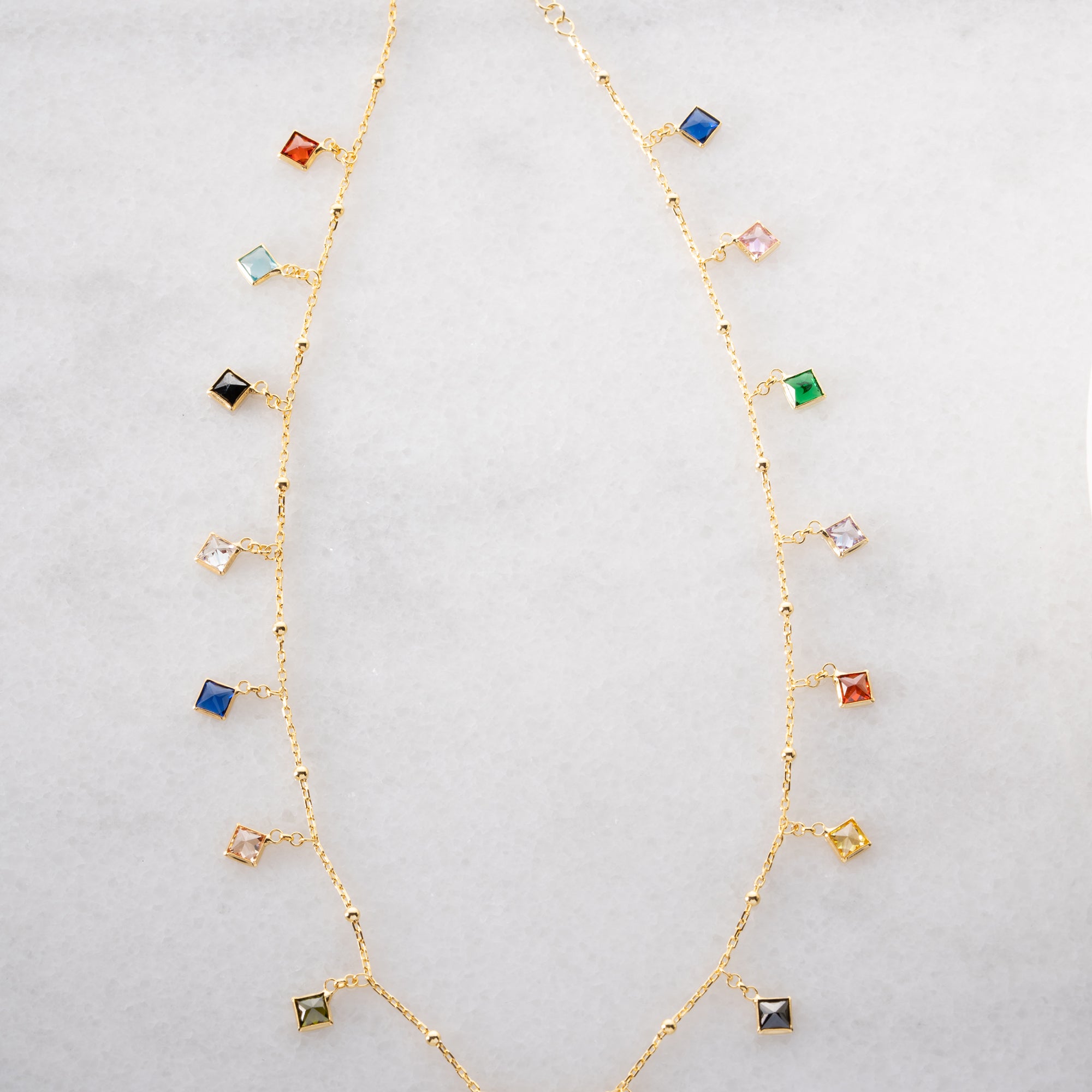 FÄRGPRAKT HALSBAND | 925 SILVER