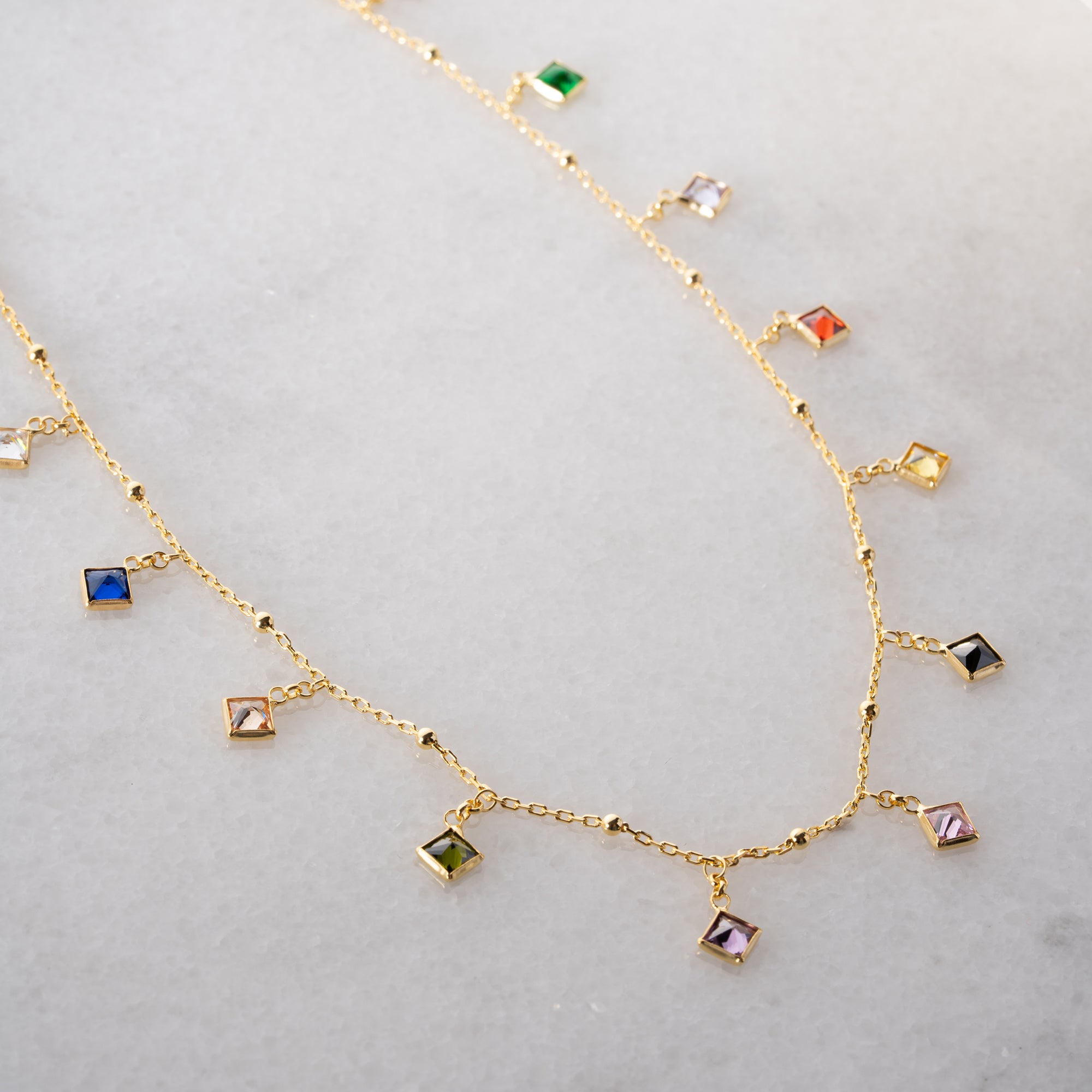 FÄRGPRAKT HALSBAND | 925 SILVER