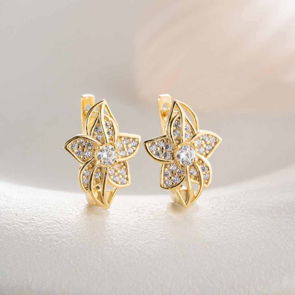 MINIMALISTISKA BLOMÖRHÄNGEN | 925 SILVER