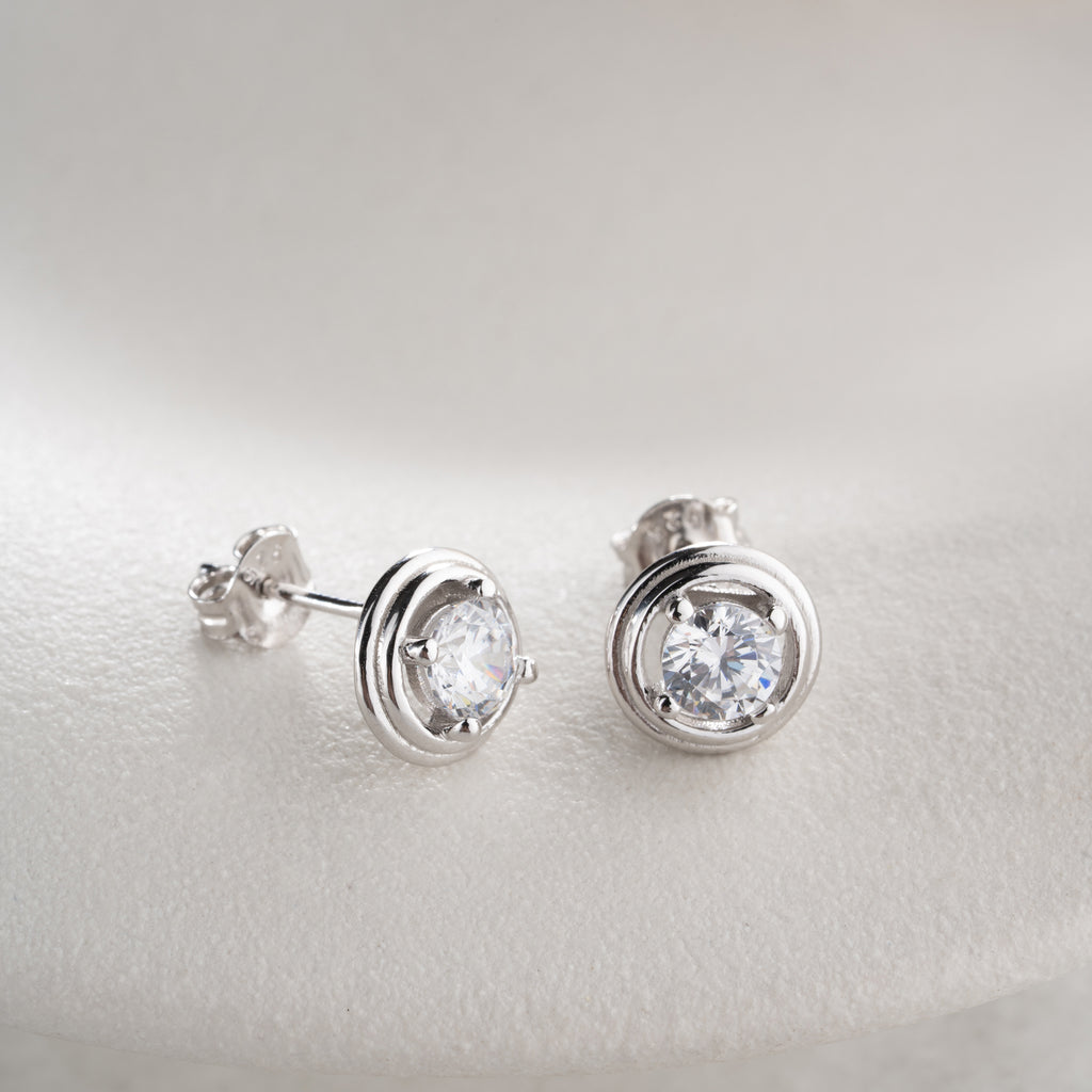MINIMALISTISKA RUNDA ÖRHÄNGEN | 925 SILVER