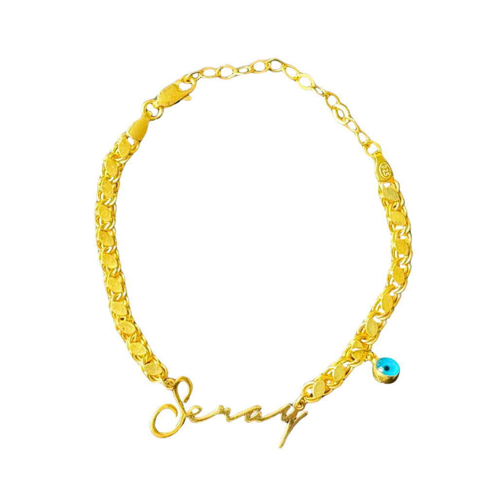 GRAIN SIGNATURE ARMBAND MED NAZAR | 925 SILVER