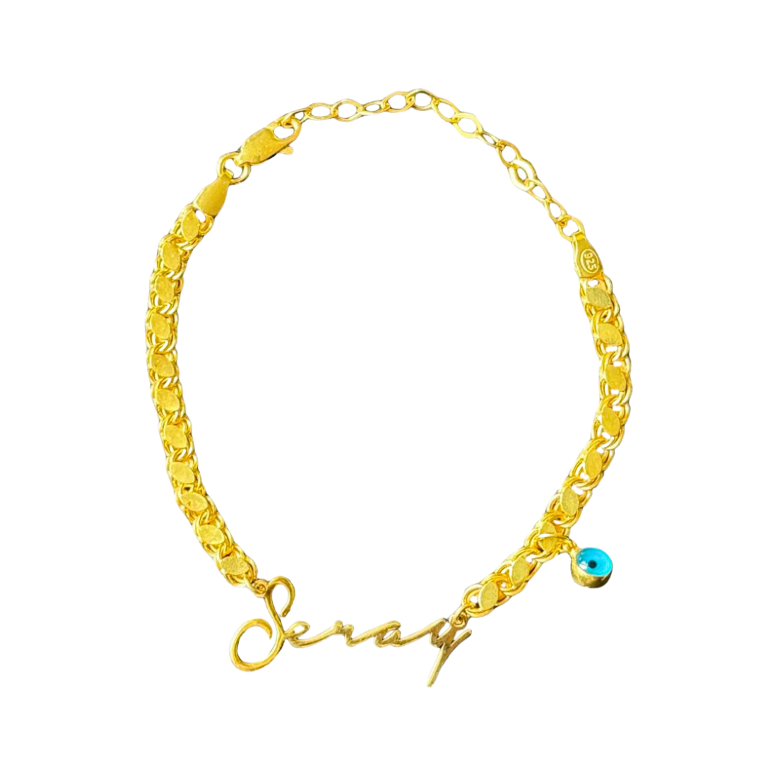 GRAIN SIGNATURE ARMBAND MED NAZAR | 925 SILVER