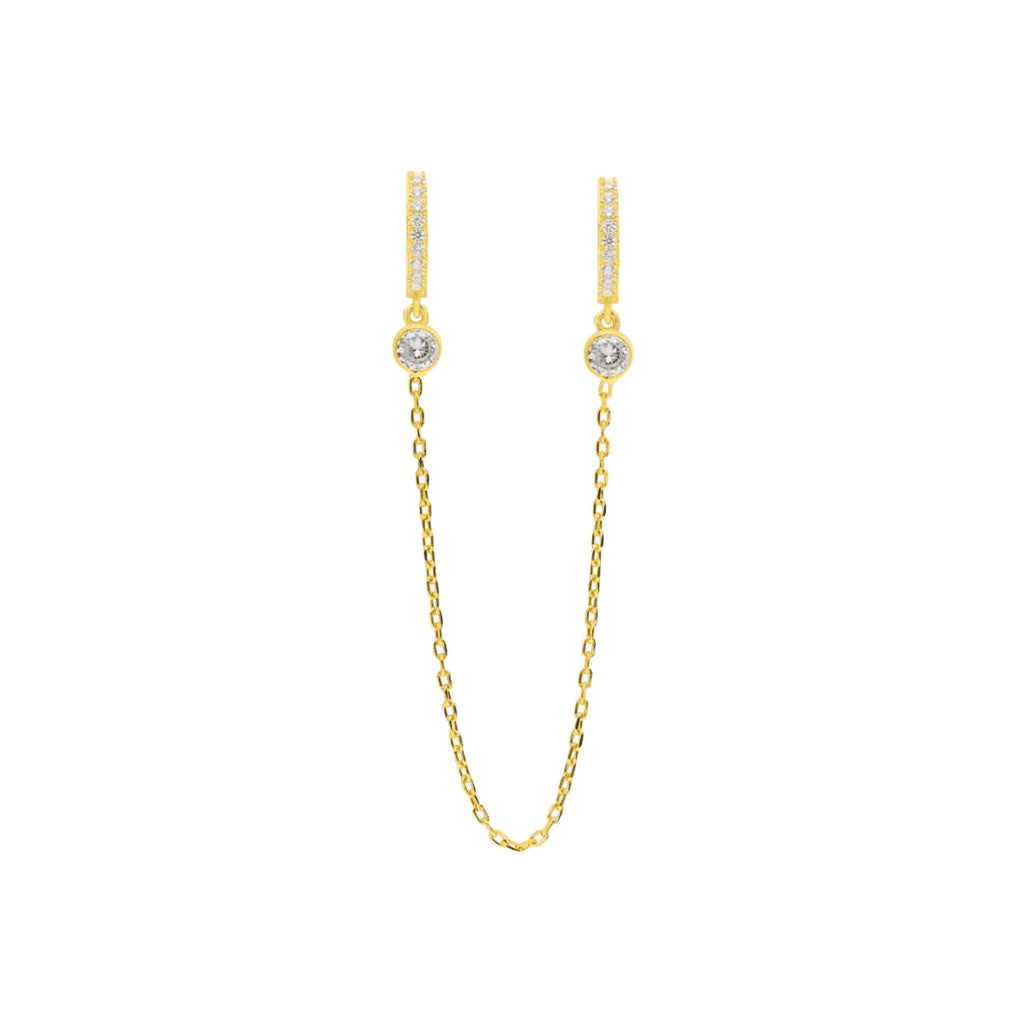 Double Strang Ohrring (6994356109357)