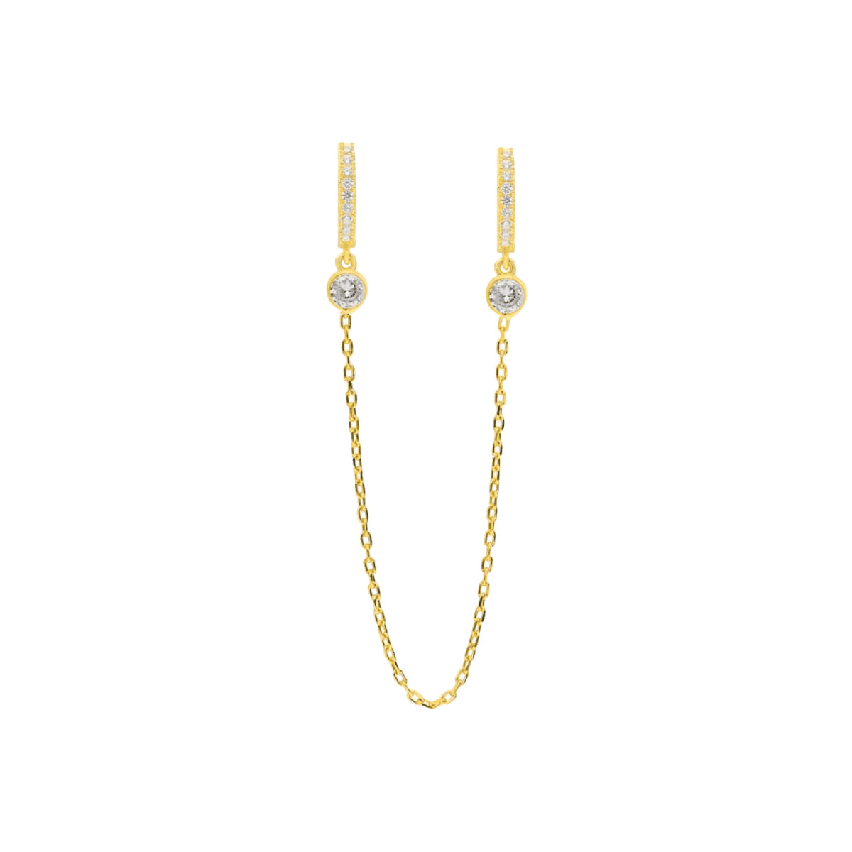 Double Strang Ohrring (6994356109357)