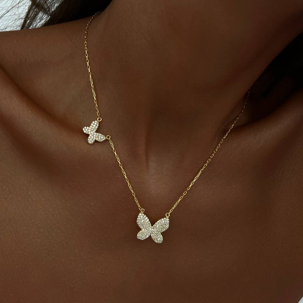 BUTTERFLY DUO NECKLACE (8596256194903)