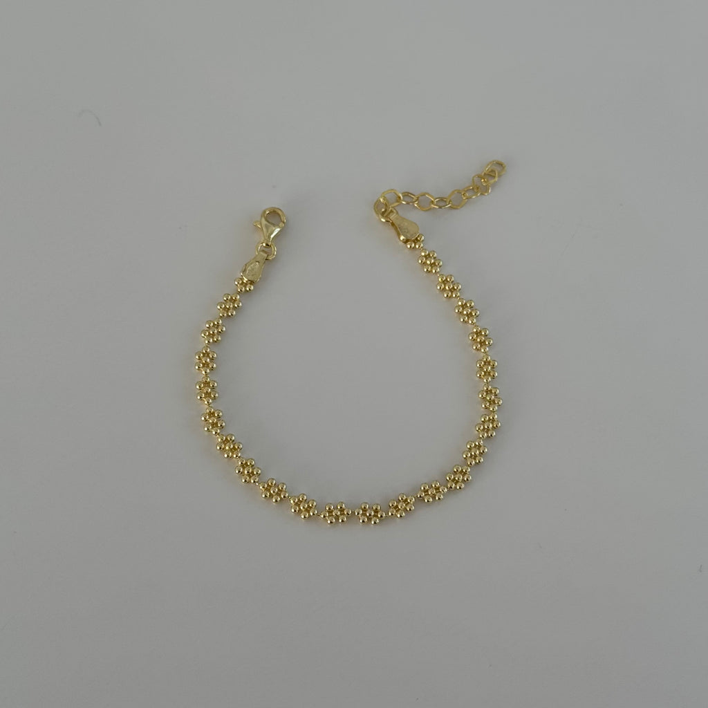 ENKELT ARMBAND MED PRÄSTKÄNOR | 925 SILVER