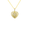 Herz Zirkonia Gravurkette Rotate (7017600221229)