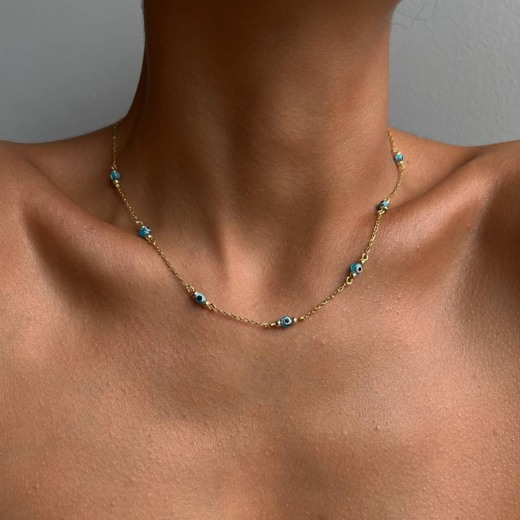 Multi Nazar Halskette (7017621028909)