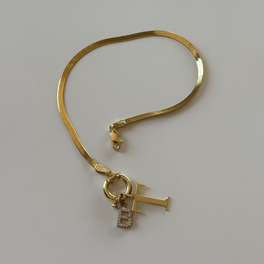 ORM DUO BOKSTAVSARMBAND | 925 SILVER