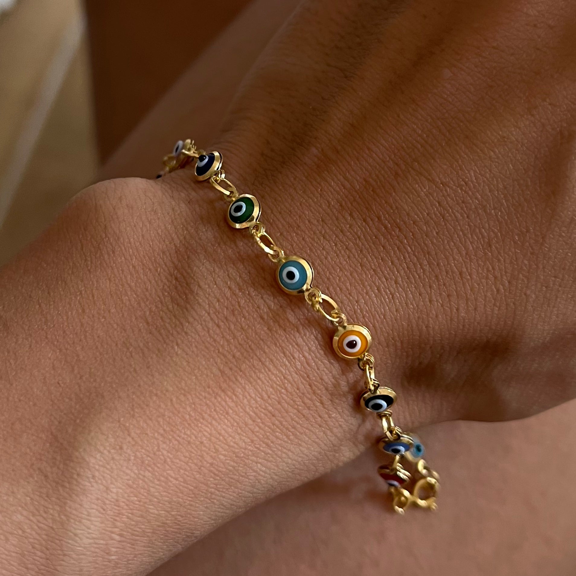 Colorfull Mini Nazar Armkette (7225232654381)
