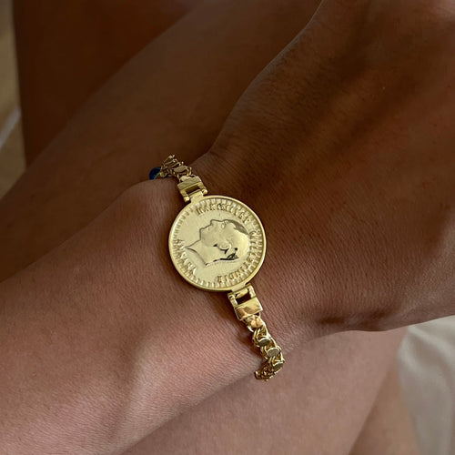 Atatürk Gersten Armkette mit Nazar (7054402027565)