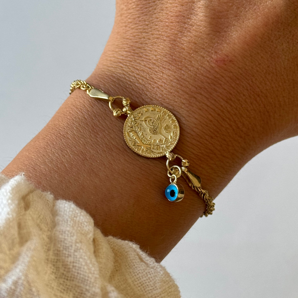 SVÄVLBARA RESAT NAZAR-ARMBAND | 925 SILVER