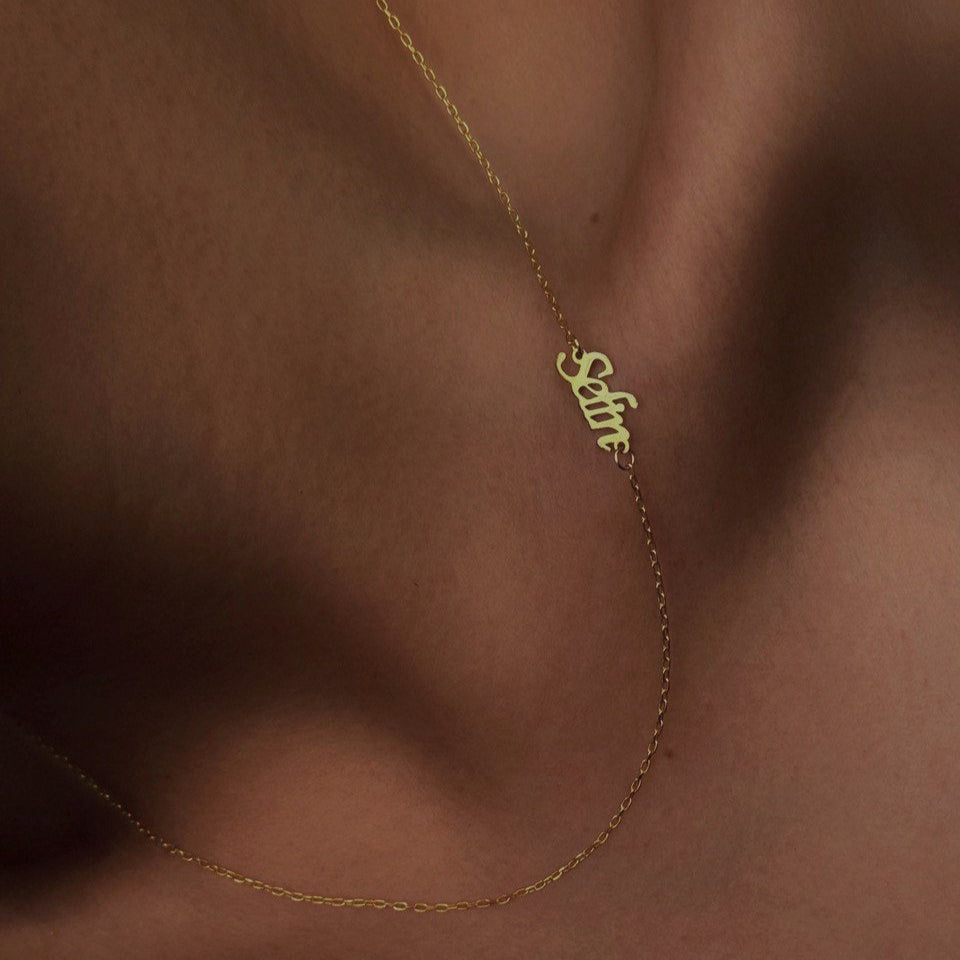 MINI NAMNHALSBAND | 925 SILVER