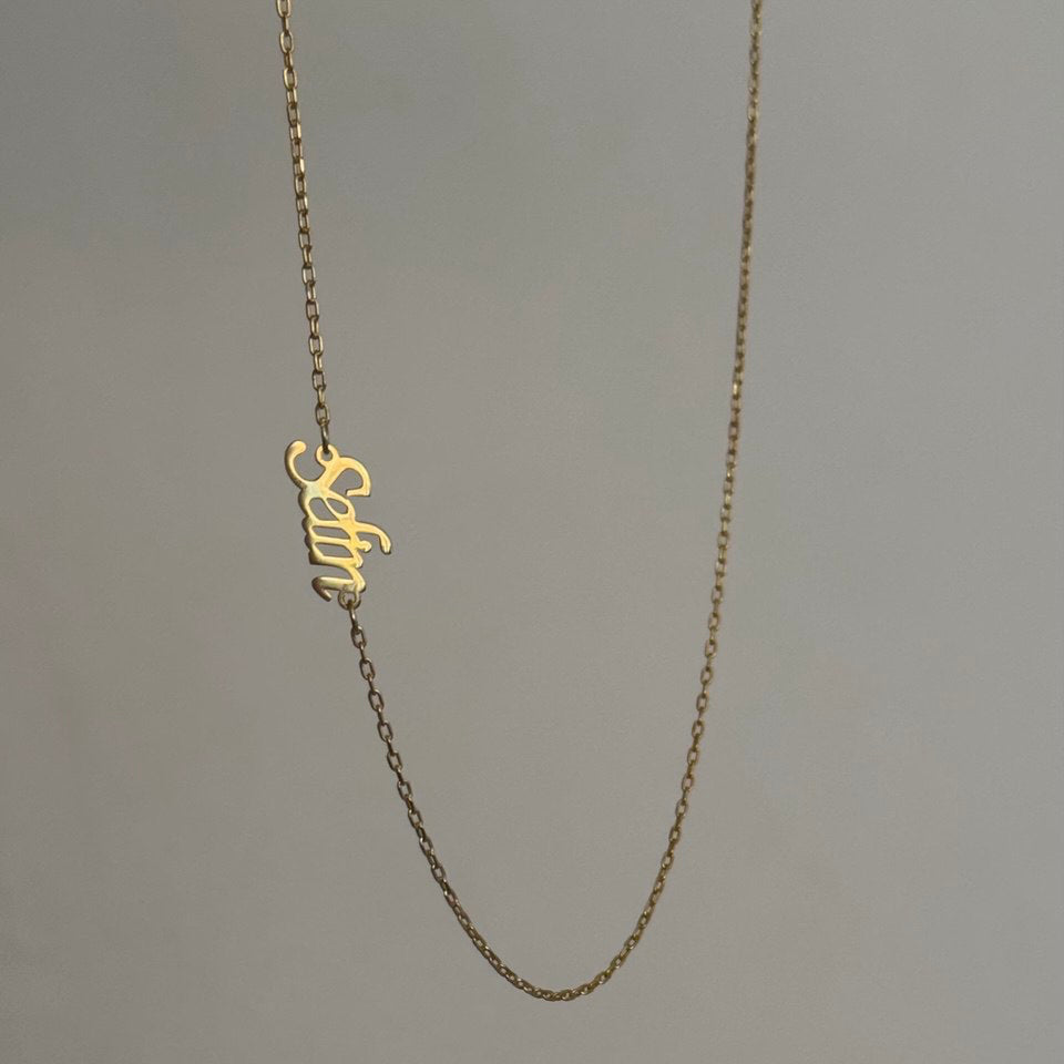 MINI NAMNHALSBAND | 925 SILVER