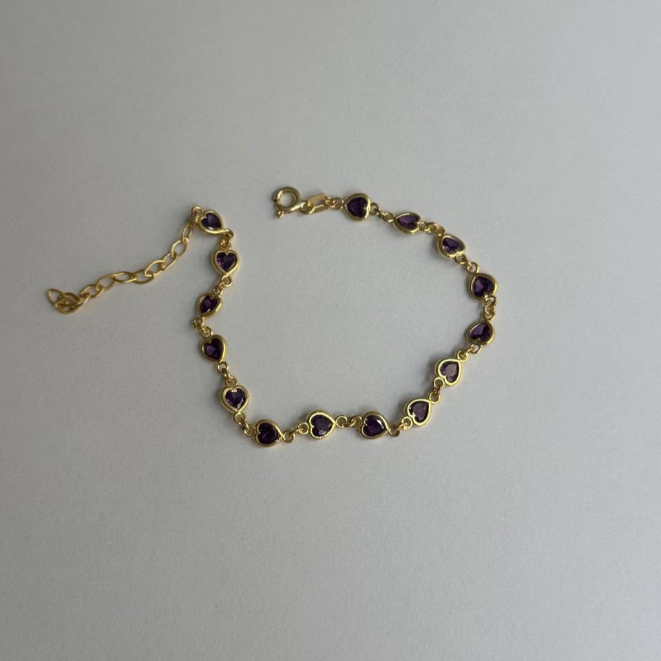 SEKVENTIAL HJÄRTA ARMBAND | 925 SILVER