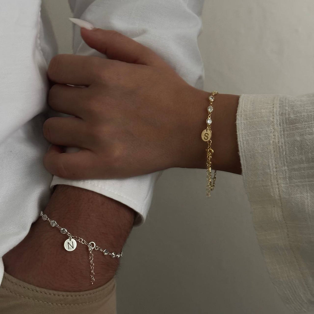 PARTNER ARMBAND MED HELA STEN | 925 SILVER