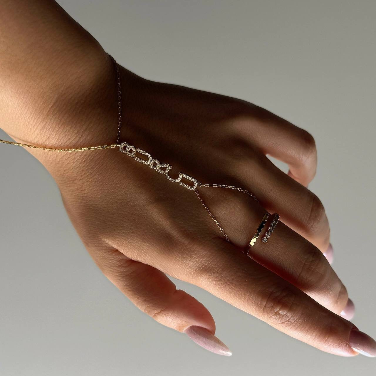 PREMIUM NAMN HANDKEDJA | 925 SILVER