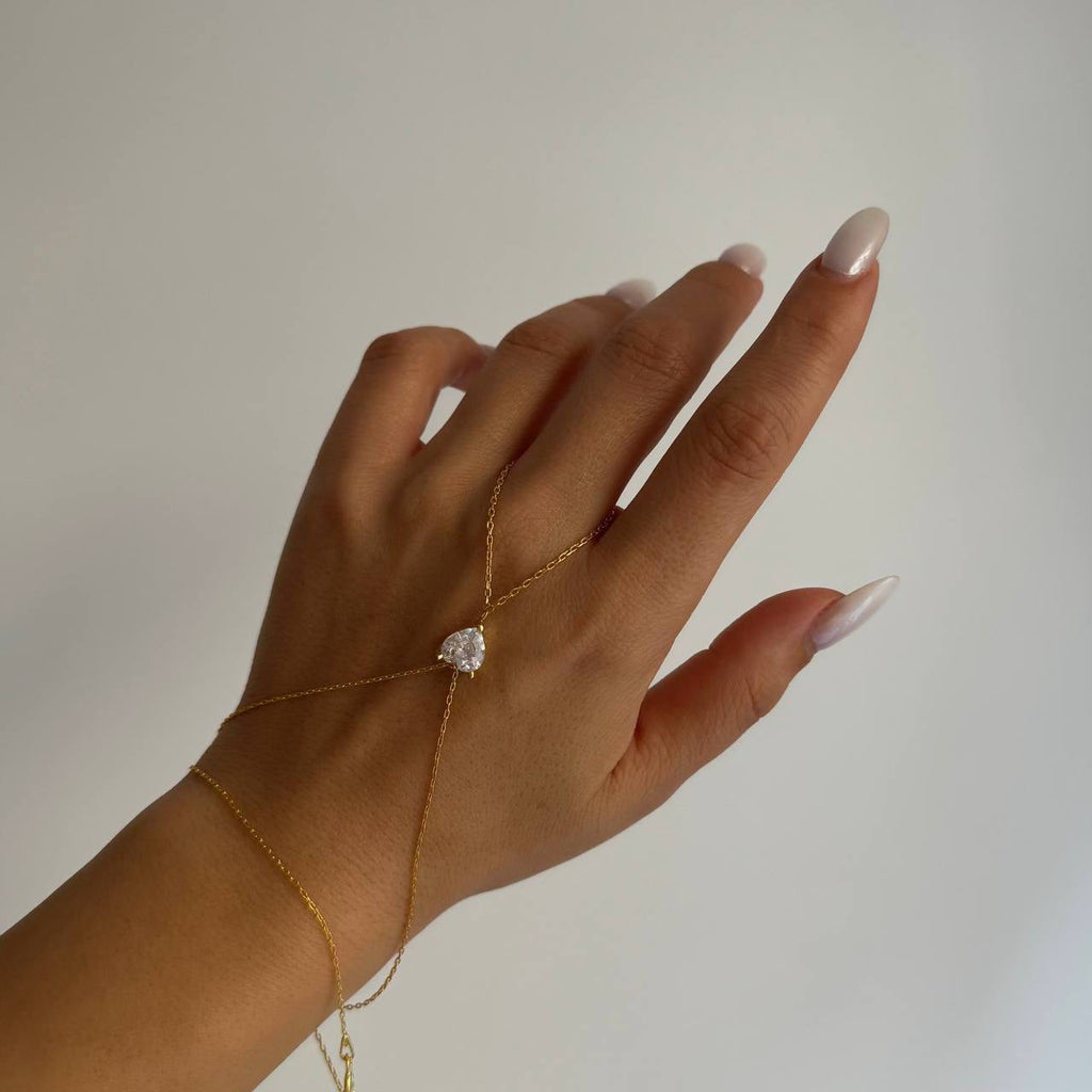 BOMB HJÄRTA HANDKEDJA | 925 SILVER