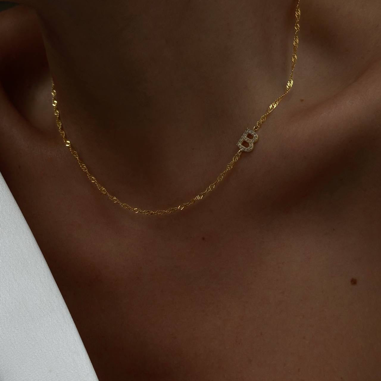 SINGAPORE ZIRKONIA BRUKSHALSBAND | 925 SILVER