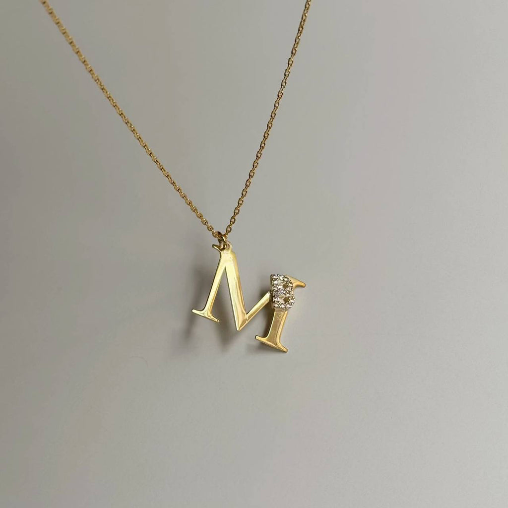 INITIALER KOMBO HALSBAND | 925 SILVER