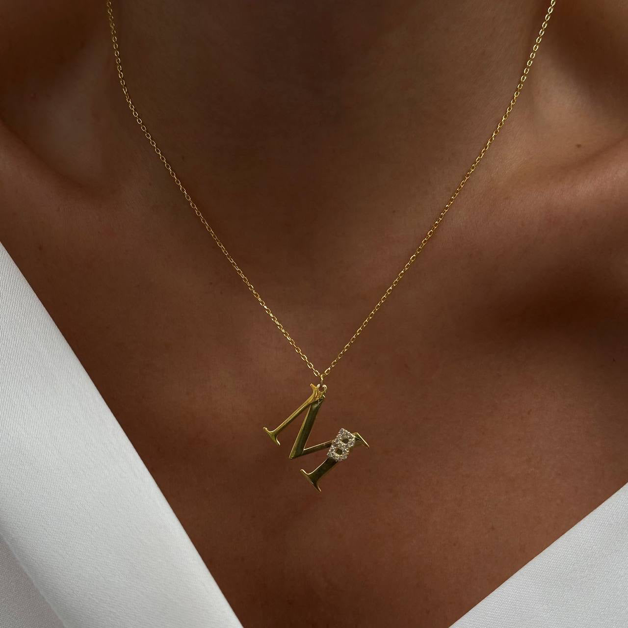 INITIALER KOMBO HALSBAND | 925 SILVER