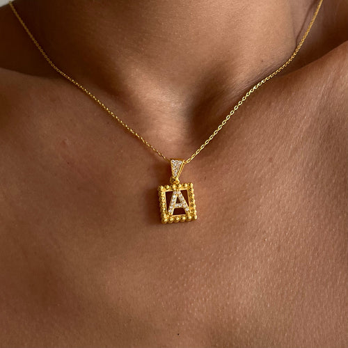 Buchstaben Kette mit Zirkonia (7165572481069)