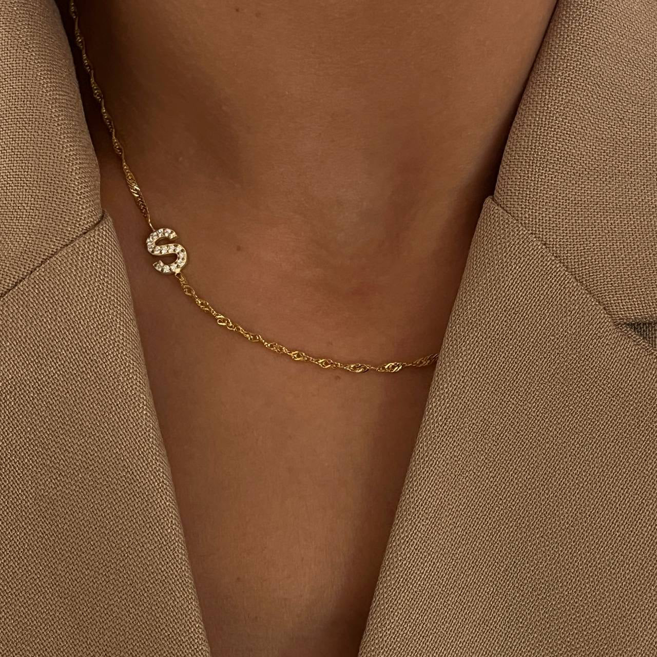 SINGAPORE ZIRKONIA BRUKSHALSBAND | 925 SILVER