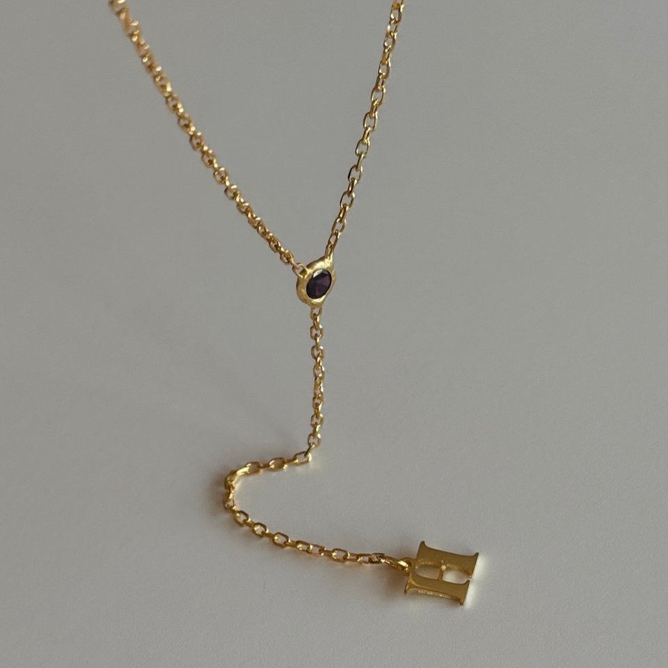 KRAGE MED FÖDELSESTENARI | 925 SILVER