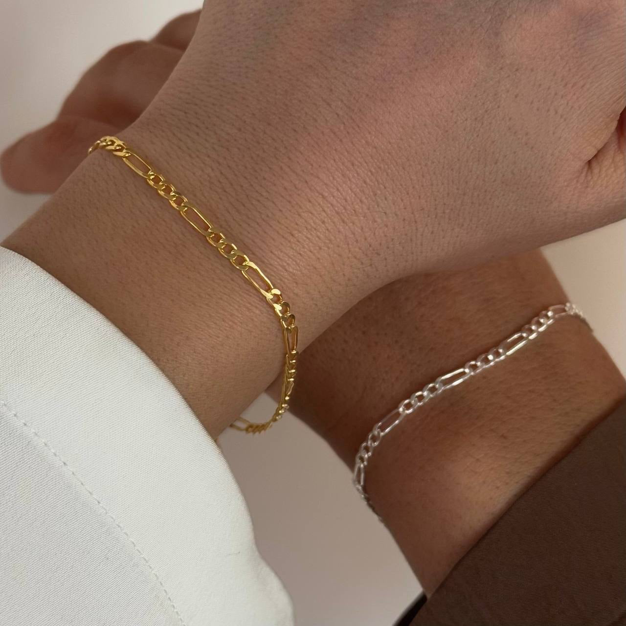 FIGARO BOKSTÄVER PARTNERARMBAND | 925 SILVER