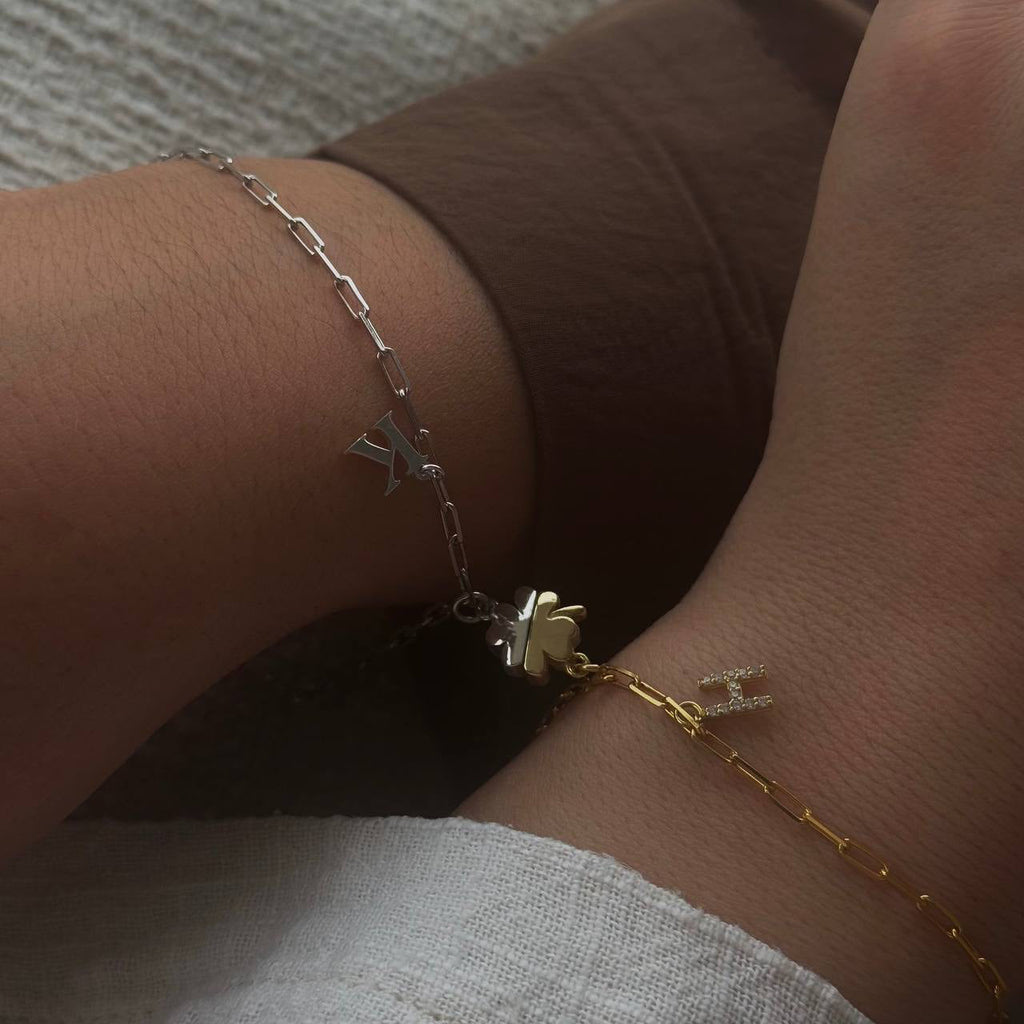 MAGNETISK KLÖVER PARTNER ARMBAND | 925 SILVER