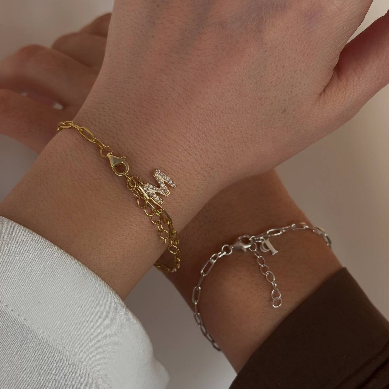 SWITCH LETTERS PARTNERARMBAND | 925 SILVER